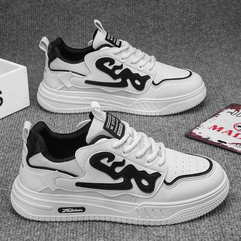 

Мужская мода, повседневная низкая обувь для скейтбординга, удобные кроссовки для мальчиков, студенты, трендовая мягкая подошва, классическая дышащая нескользящая спортивная обувь 44 бежевый/чёрный