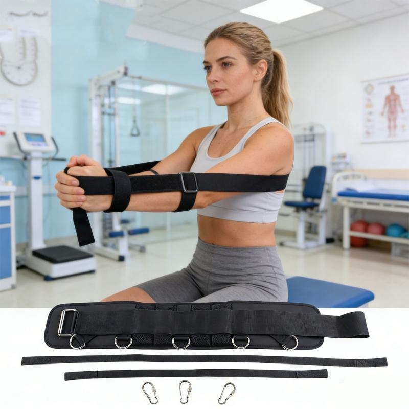 Strengthened Waist Support Belt For Strength Training And Pull Exercises Produced Of Breathable Polyester Fabric