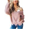 Womens Casual Knitted Pullover Sweater Long Sleevel Tops Blouse Sweater