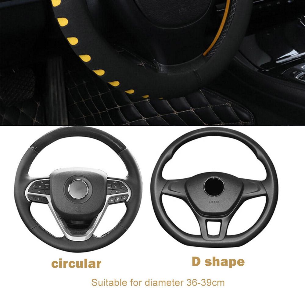 Car Steering-wheel Covers EVA Punching Car Steering Wheel Cover Diameter 38cm Universal Skidproof Fit For Most Cars Car-styling