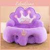 Coussin de siège pour enfant avec rembourrage en coton PP et design en forme de couronne pour une assise sûre