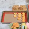 AMYONE Quarter Sheet Silicone Baking Mat, 2 Pcs Non-Stick Silicone Baking Mats Cookie Sheet for 9x13 Baking Pan, Reble Baking Sheet Liners Compatible