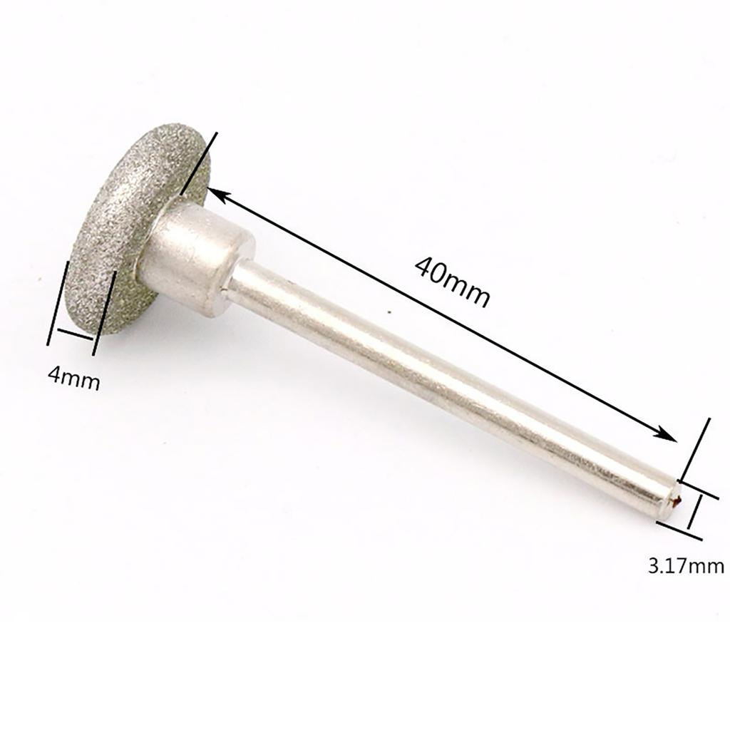 50 Stück Diamant-Schleifköpfe 3,175 mm Schaft Diamantbeschichtete Rotationsfräser Set Schleifer Rotationswerkzeug Set Schleifschneidkopf Bohrer Metallgravur