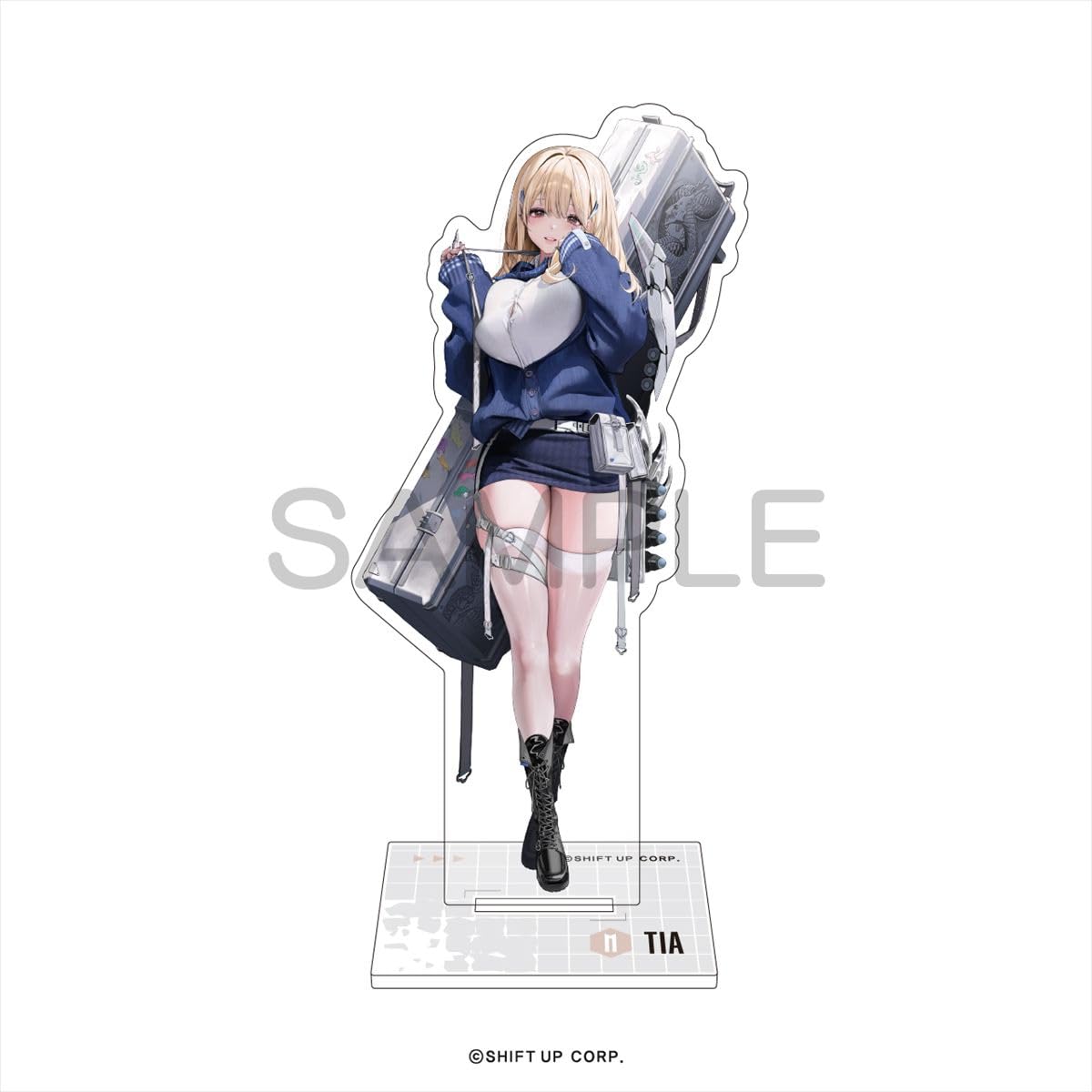 

Goddess of NIKKE Acrylic Stand Tia x 111mm Victory Size Approx. W38~128