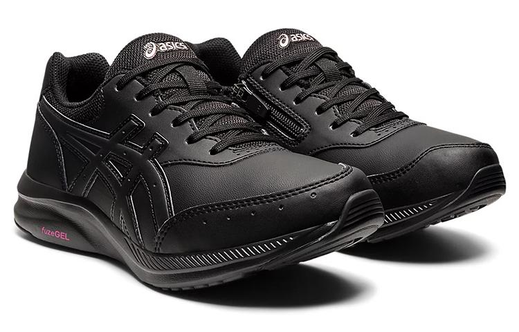 Asics Gel Fun Walker Textile, Leather Low top Running Shoes Women's Extreme Night Black 1292A053-001