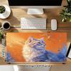 Cosmic Cat Xl Gaming Mouse Pad Nonslip Rubber Base Stitched Edge Waterproof Desk Mat For Pc Laptop Gamer Office Computer Accessories C92719