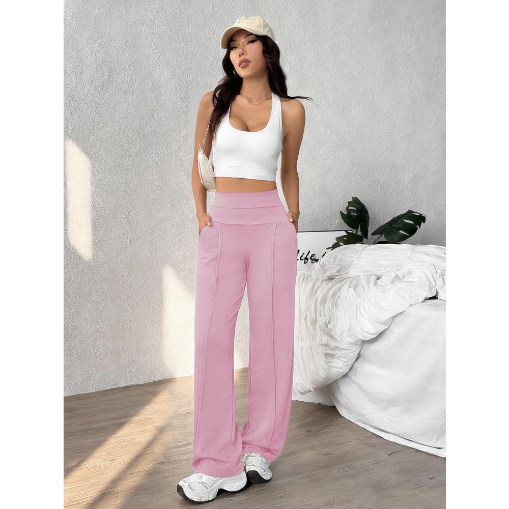 Straight Leg Sports Pants for Women, New Loose Quick Drying Pilates, Running Training Yoga Pants Fitness Suit