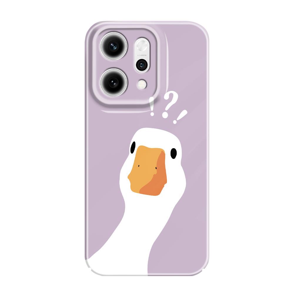 Doubt Duck Phone Case For OPPO Reno 14 14F 13 13F 12 12F 11 11F 10 8 8Z 8T 7 7Z Pro 4G 5G Film Hard Cover OPPO Reno 11