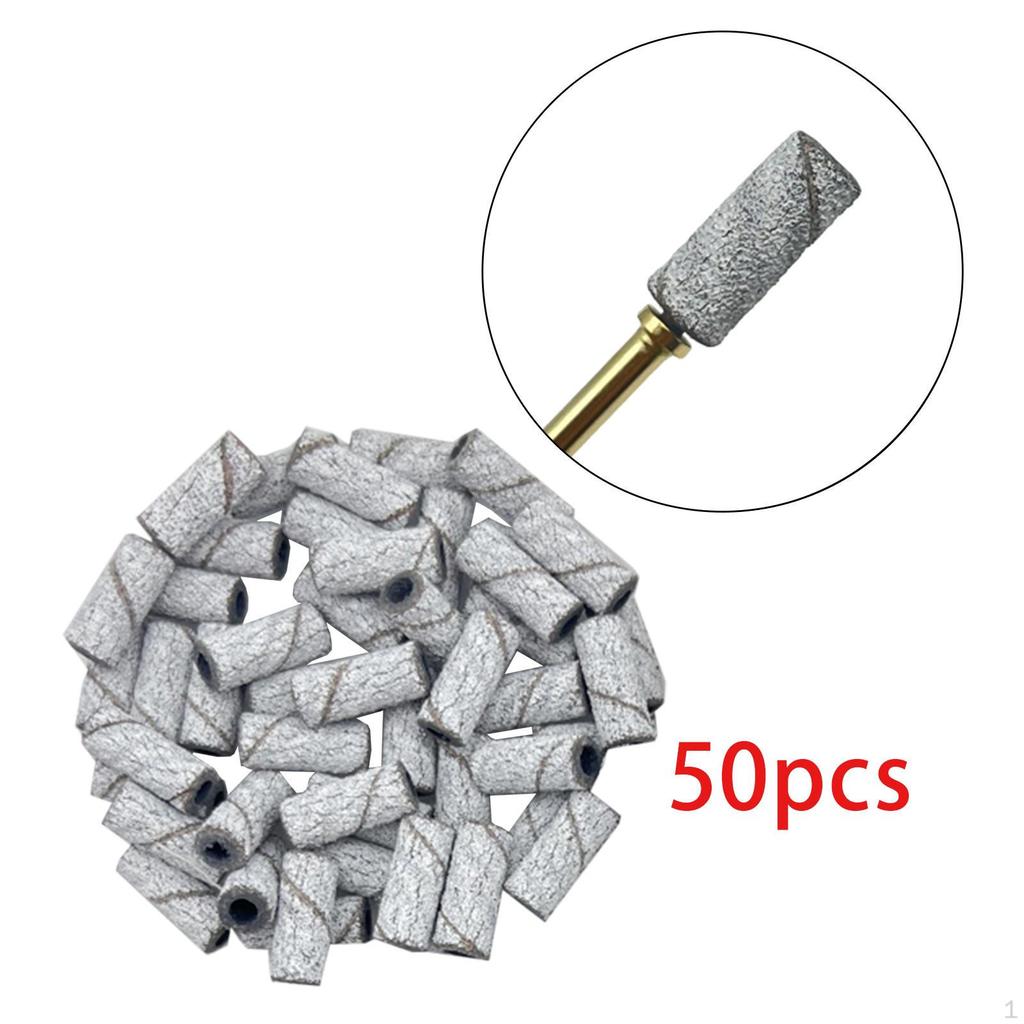 50 Count Mini Sanding Bands for Nail Polish Removal Tool with 3.1mm Fit