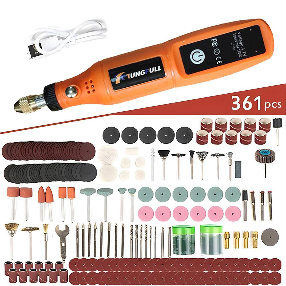 3.7V Mini Rotary Tools Handheld Cordless Drill Woodworking Power Rotary Tool for Jewelry Engraving Nail Microsculpture