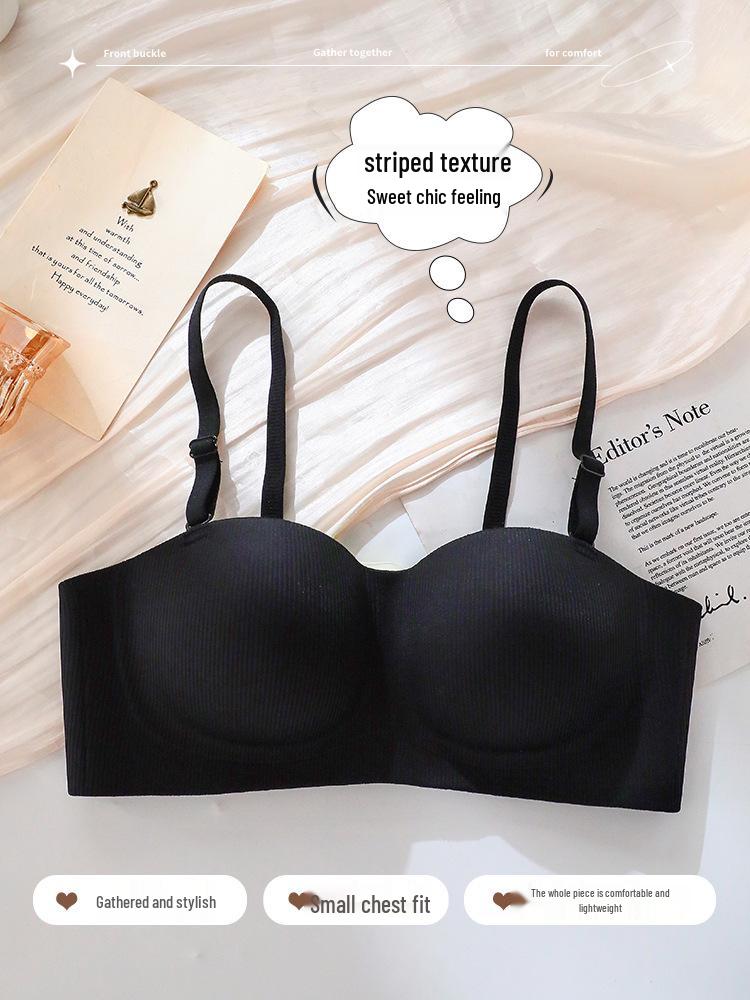 

Женский бесшовный бандаж с гелевой полоской пуш-ап - Поддерживающий, дышащий и без косточек бюстгальтер S 32/70AB