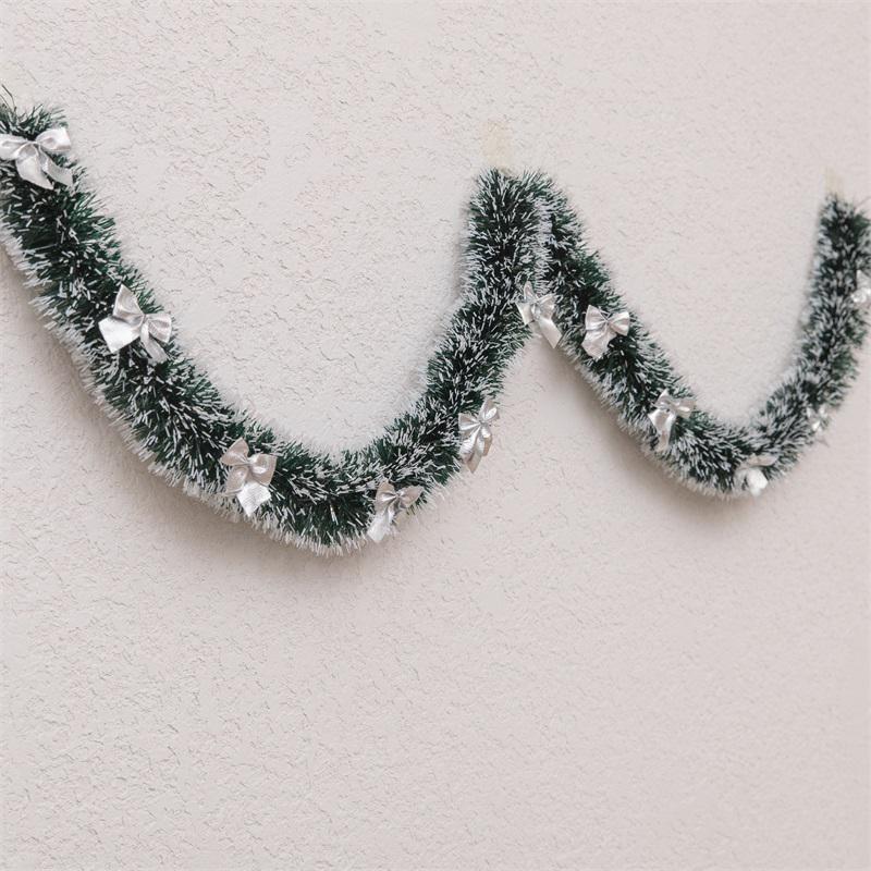 10m Dark Green Tinsel Ribbon & Feather Boa Christmas Tree Ornaments Set