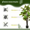 Artificial Ficus Plant 130 Cm With 78 Leaves And Decorative Artificial Plant Pot For Indoor And Outdoor Home Living Room Office Green