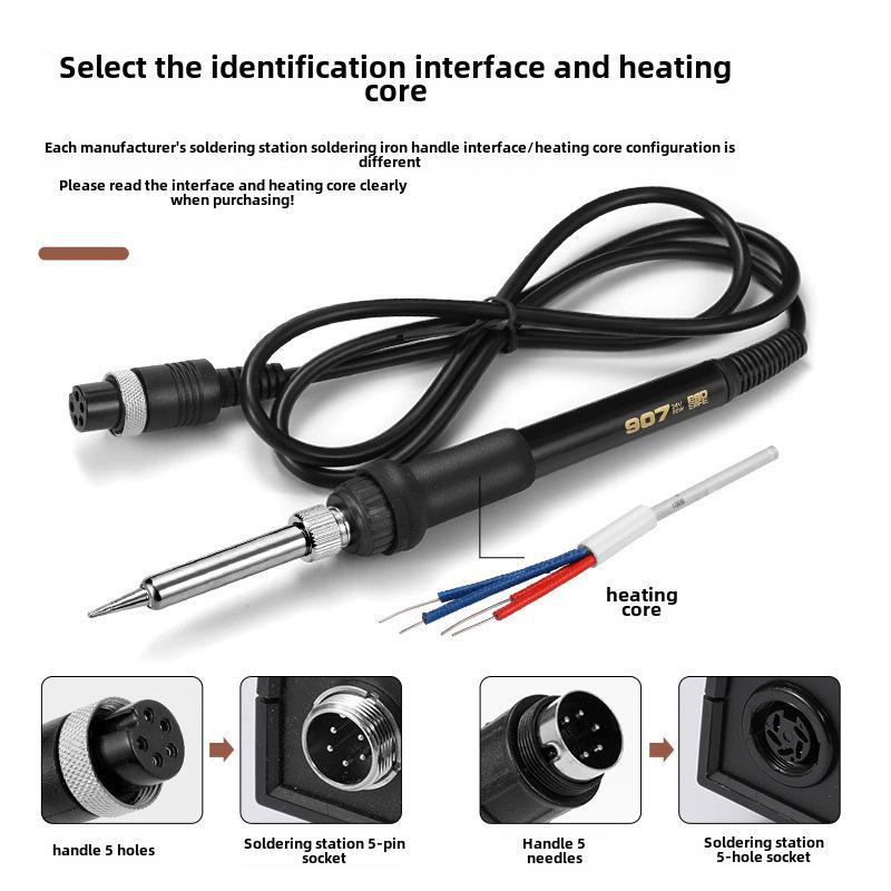 936 Adjustable Temperature Soldering Station Handle with 1321/1322 Metal Heating Core