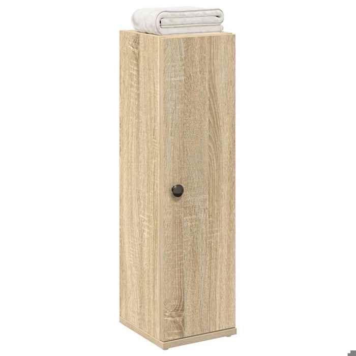 VidaXL Bathroom Furniture with Toilet Paper Holder Sonoma Oak 858517
