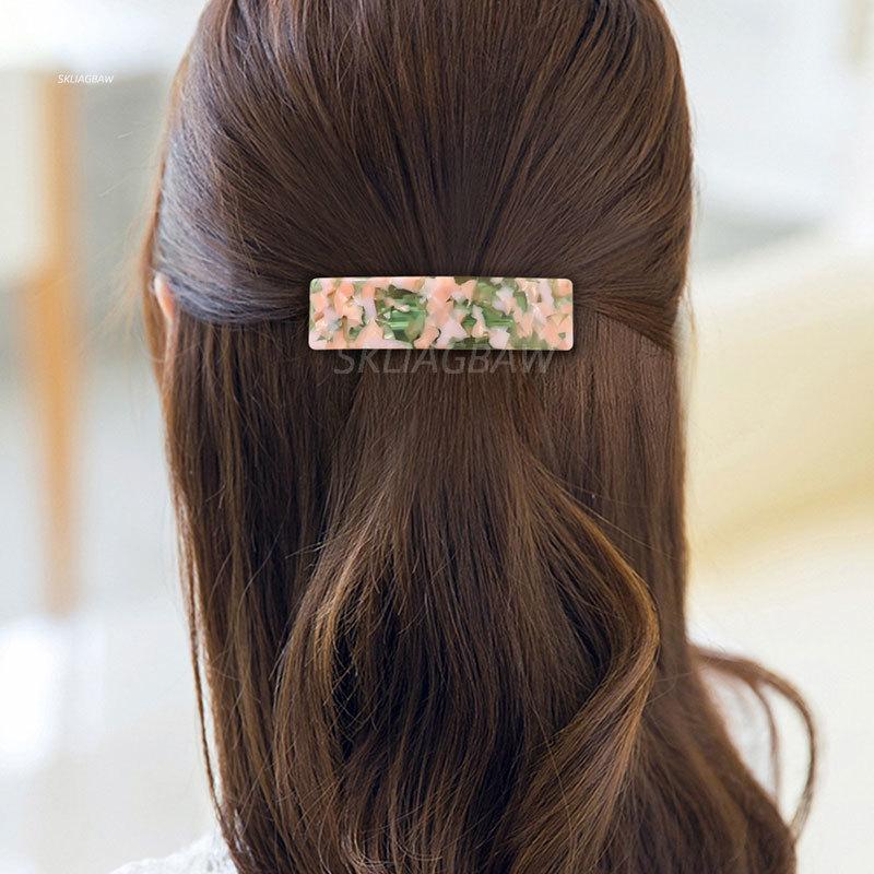 Vintage Hair Clips for Women Hair Barrettes Elegant Colorful Hair Clips Girls Hairclip Hair Accessories Acetate Hairpin  New