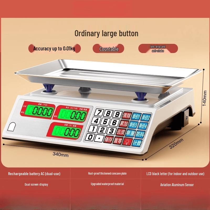 Jundingying 30kg Rechargeable Digital Platform Scale