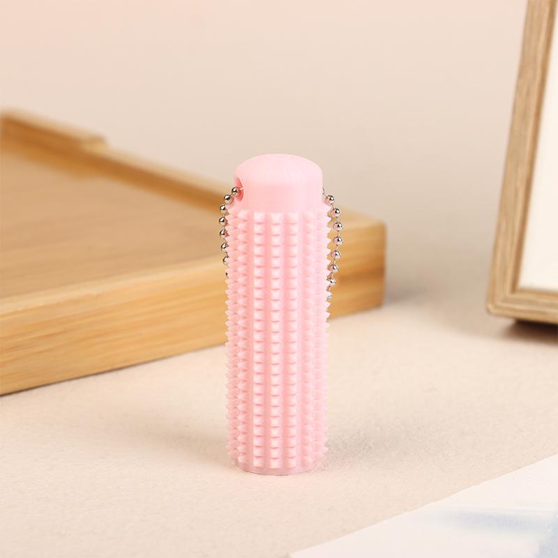 

Маленькая карманная мини-игрушка Ouchies Spiky Grippie Stim брелок для ключей Ventilation Key Подвеска для снятия тревоги Позитивная новинка розовый