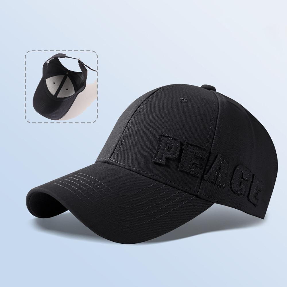 Curved Brim Ponytail Baseball Cap Adjustable Sun Hat Fashion Hollow Back Hat  Women
