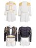 Black Gold 2-Piece Demon Hunter Pop Singer Costume for Girls - Cool 3D Print Children's Outfit