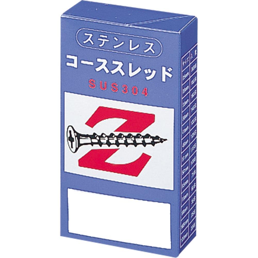 Mizukami Metals Wood Screws, Stainless Steel (SUS XM-7), Z-Coarse Thread, Gift Boxed, Fully Threaded, 3.8 x 32mm (160 pieces)