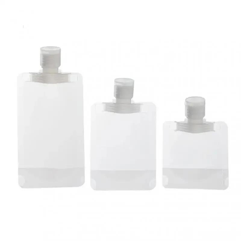 1-10pcs Travel Portable Size Refillable Empty Squeeze Pouch Stand Up Spout Pouch Refillable Face Cream Squeezable Bags Leakproof