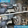 Wheel Hub Cleaning Kit,Brake Hub Cleaning Kit Includes 3 Pads,Holder and Adapter,Fits Power Drill or 1/2" Impact Driven Wrenches