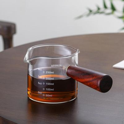 Espresso Measuring Glass Jug Cup Accessories Double Spouts Versatile Carafe