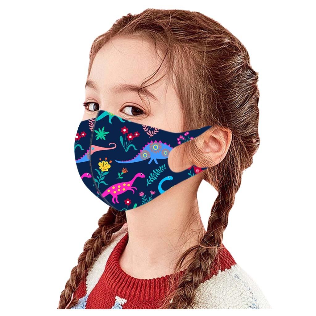 Children's Windproof Reusable Printed Face Mask 1PC