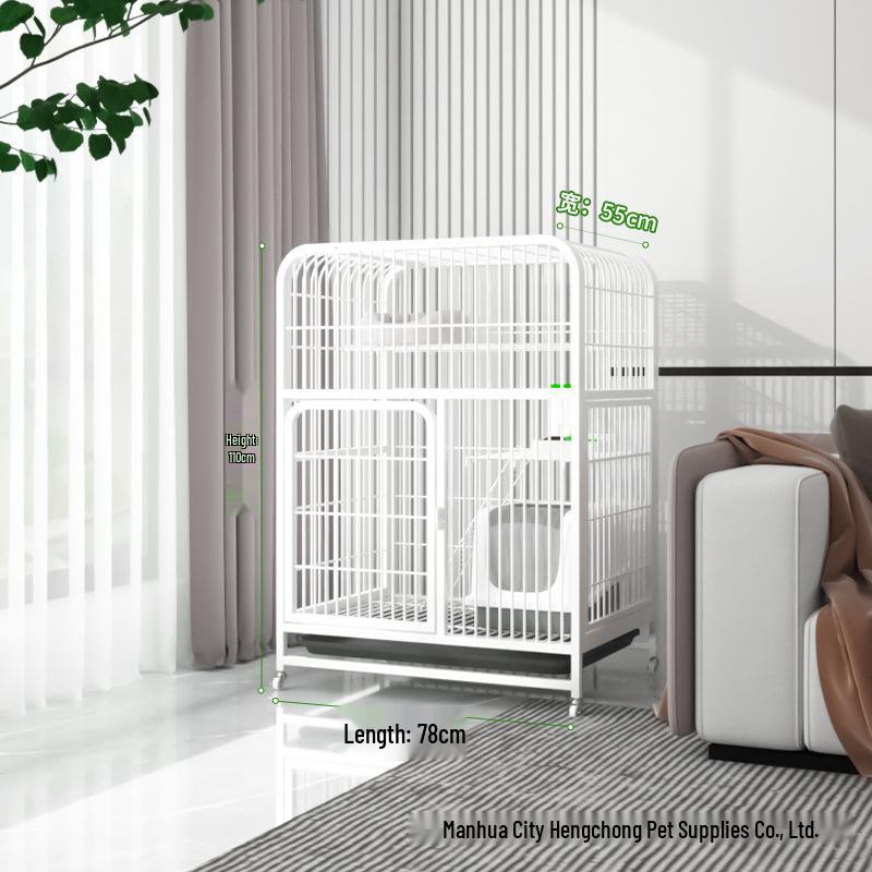 Extra-Large Three-Layer Cat Cage Villa for Household Use