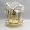 Lunari Glass Stand Cup Drying Rack with Tray Drainer Bottle Stand Tabletop Storage Glass Rack Gold