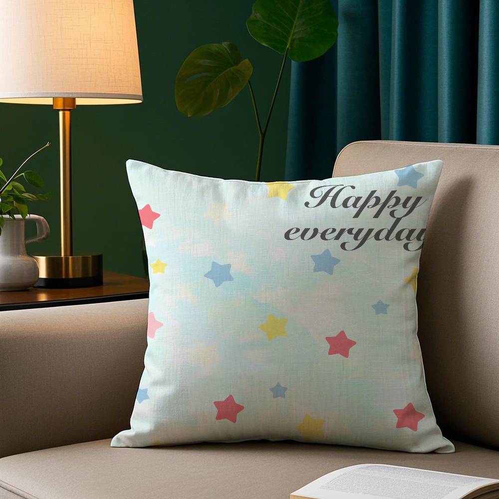 INS Fashion Love Pillow Case Plush Fabric Soft Pillowcase Double Sided Print Sofa Cushion Cover Throw