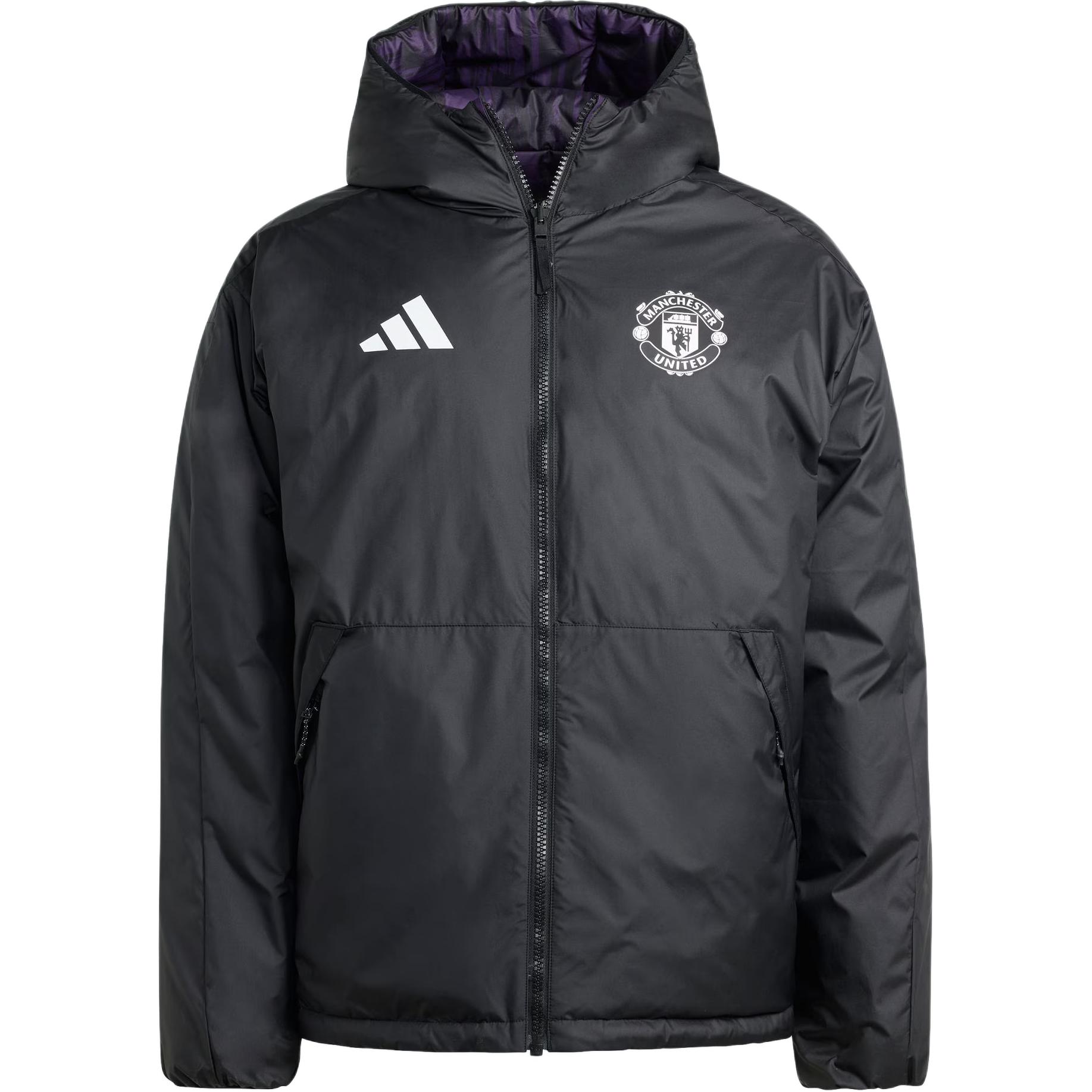 

Adidas Manchester United Повседневная Культура 600 Fill Двусторонняя Пуховая Куртка с Капюшоном Свободного Кроя с Длинным Рукавом Мужская верхняя одежда JN2890 M