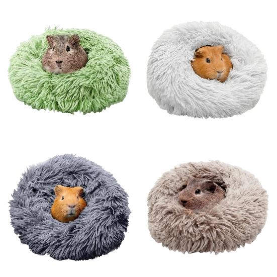 Fluffy Hamster Bed Plush Cozy Sleep Pad Soft Warm Cushion Pet Bed for Small Animals Guinea Pig Chinchilla Hedgehog