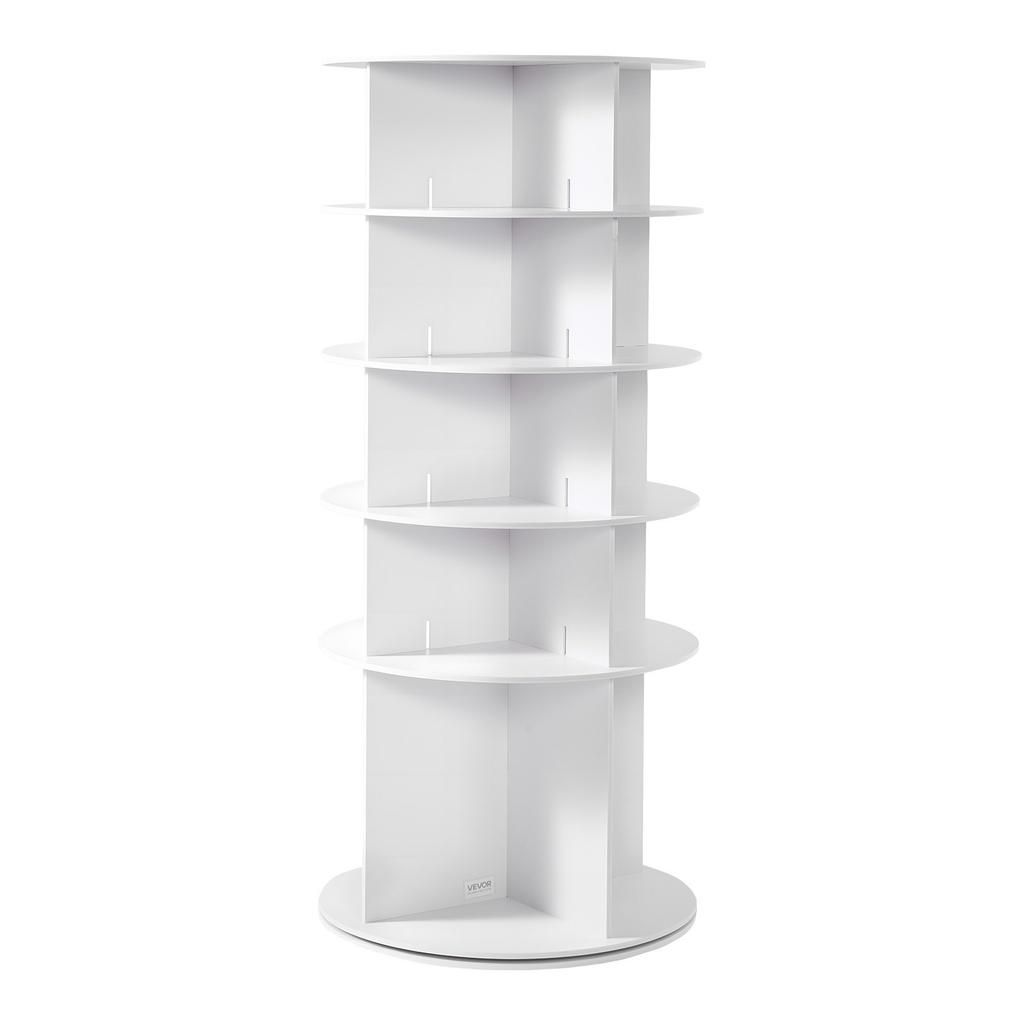 VEVOR 5 Tiers Rotating Shoe Rack Tower, 360 degrees Spinning Shoe Rack, Revolving Storage Round Carousel Display