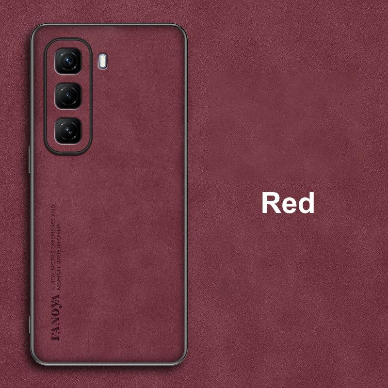 For Infinix Hot 50 Pro Plus 4G Case Luxury PU Leather Phone Case For Infinix Hot 50 5G Back Cover Matte Silicone Full Protection