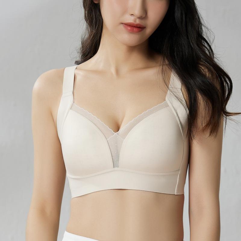 Underwear Women's Thin Adjustable Breast Bras Gather Anti-Sagging Lace Bra