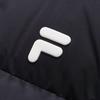 Fila Fusion FOB Series Loose Fit Zipper Hooded Comfortable Warm Long Down Jacket Men Outerwear Black T11U443907F-BK