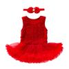 Summer Children Rose Sleeveless Princess Girl Solid Color Cute Princess Dress