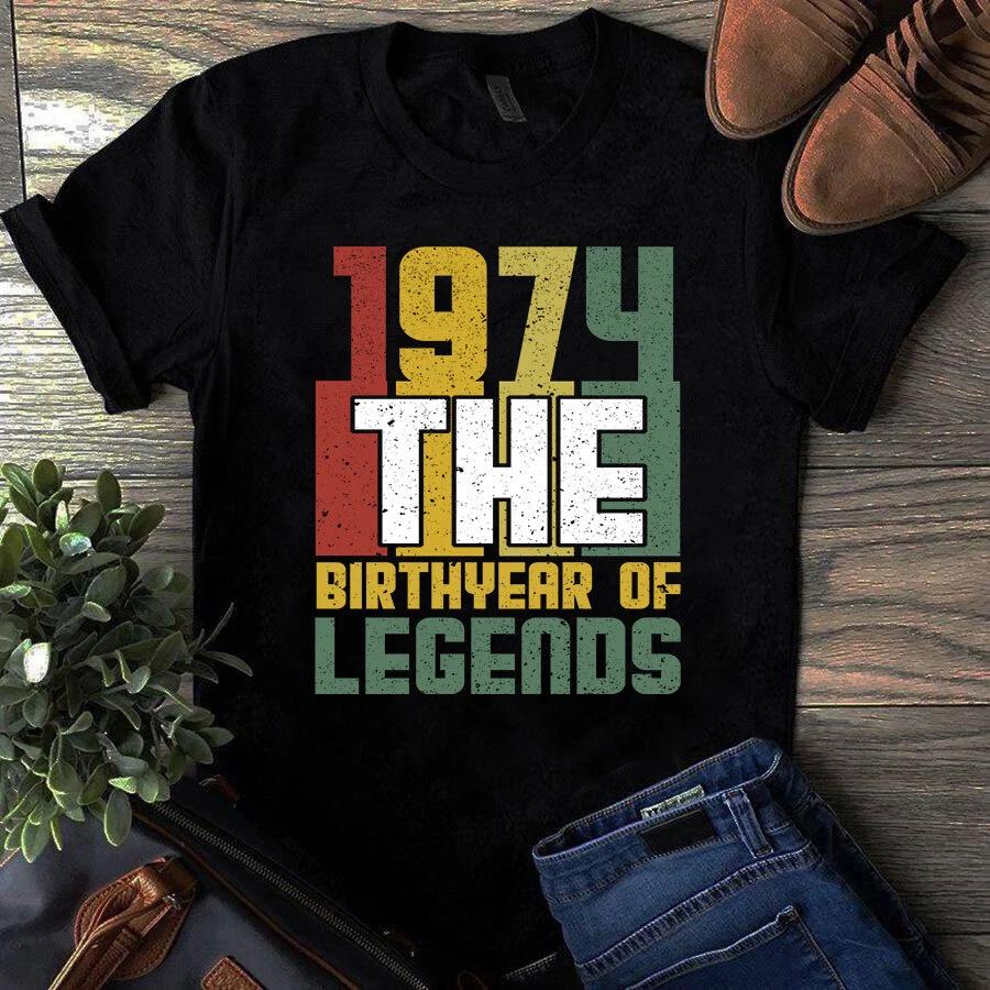 Men s and Women s T-shirts 1974 The Birthyear XXXL