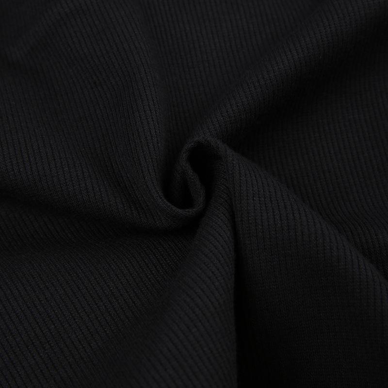 VAYLA Sexy Folds Buttons Sleeveless Crop Top Black Vintage Y2K Corset Tops  Casual Basic T-shirt