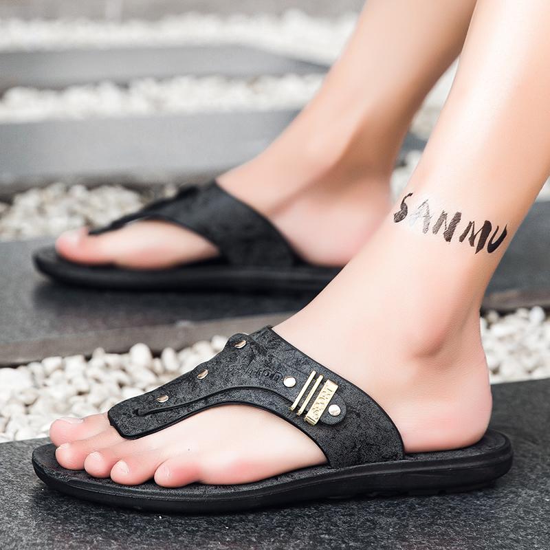 New Summer Men Flip Flops Beach Slippers Man Sandals Non-Slip Home Slipper Indoor House Anti-Slip Shoes Outdoor Male Shoes