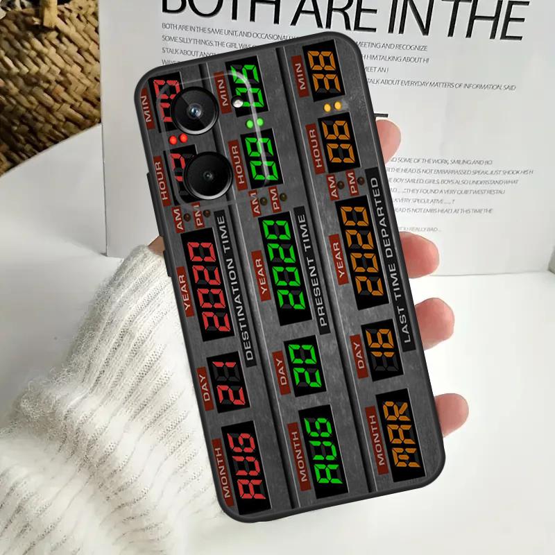 Back To The Future Time Machine For Realme 12 Pro Plus 11 10 9 C67 C55 C53 C35 C33 C30 C25s C21Y C15 GT3 GT5 GT Neo 5 Case