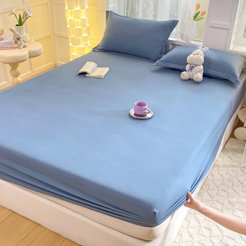 Bettbezug Hautfreundliches Bettlaken Home Elastische Spannbettlaken Bedruckter Matratzenschoner Roupa de Cama (Kein Kissenbezug)