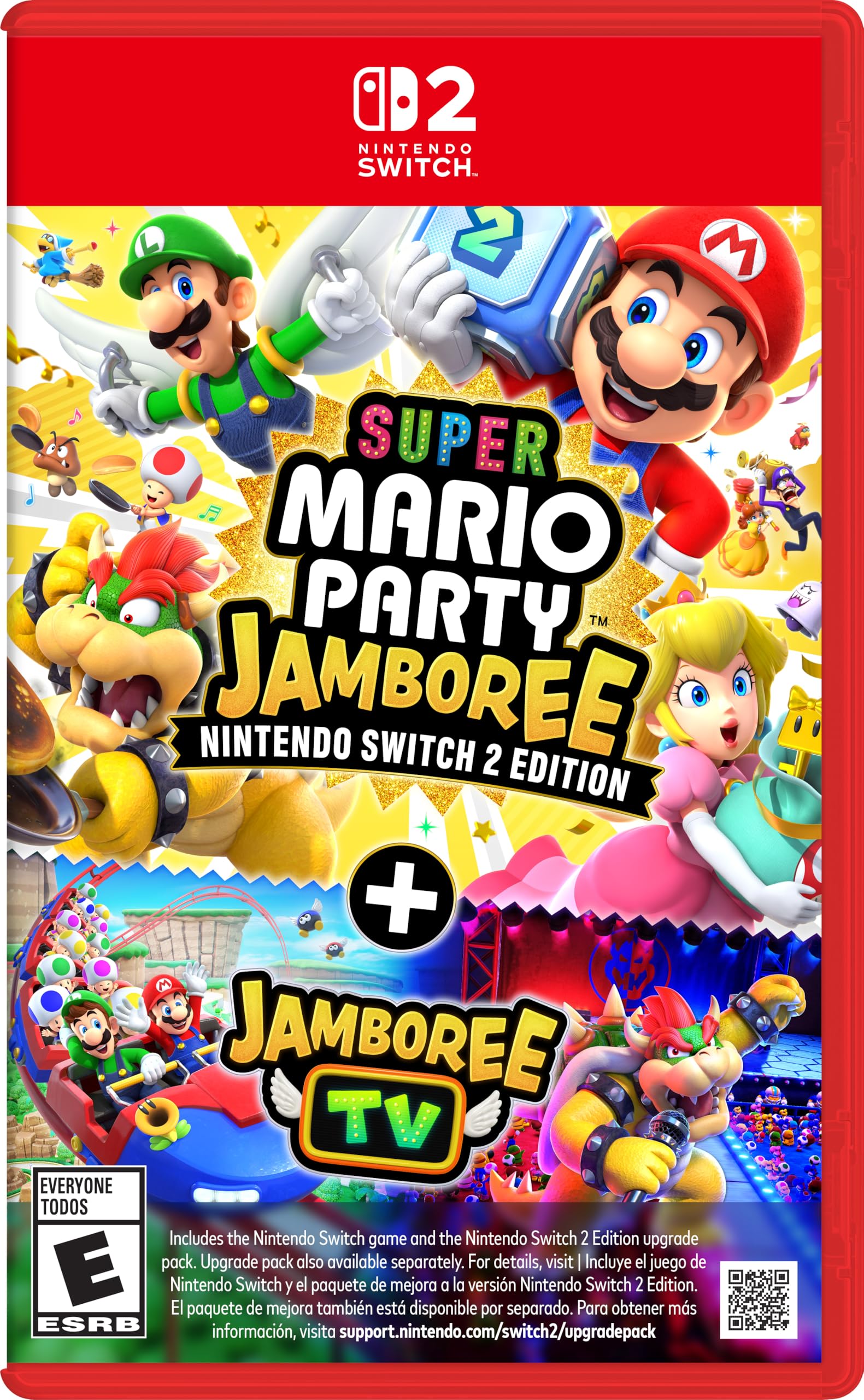 

Super Mario Party Jamboree Nintendo Switch 2 Edition Jamboree TV North Switch 2 - + (Импортированная Америка) – красный