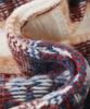 Unisex Striped Jacquard Wool Sweater - Thick, Versatile & Warm for Autumn/Winter