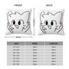 Seat Decor Boykisser Silly Cat Pillowcases Accessories Pillow Cover Square Multi Size