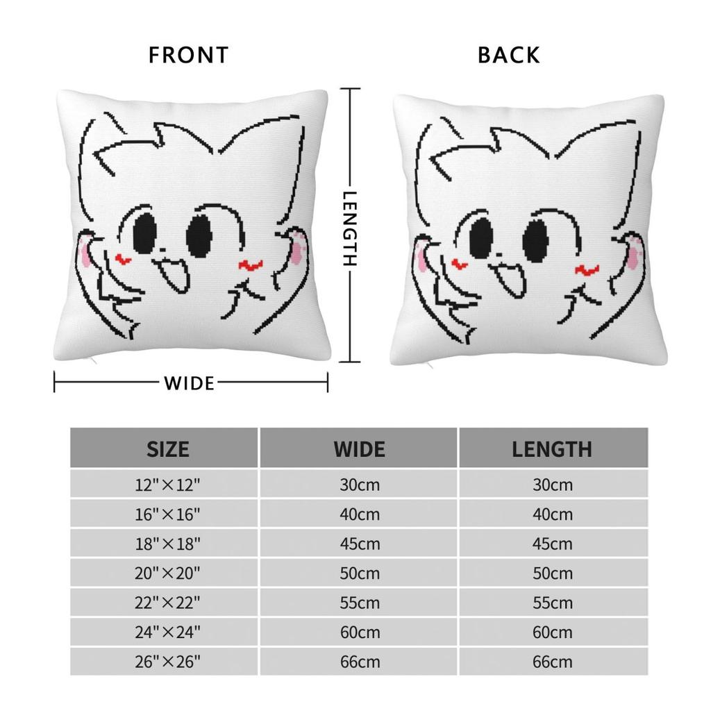 Seat Decor Boykisser Silly Cat Pillowcases Accessories Pillow Cover Square Multi Size