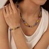 Jewelry Stainless Steel Bracelets  Necklaces for Women Trendy Versatile Accessories with Hematite  Resin Unique Style