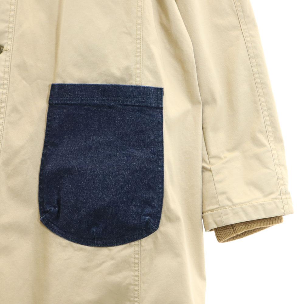 daboro Denim switch Stainless collar coat 5 beige Men's Used